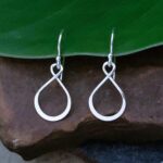 an image of a pair of Petite Infinity Loop Sterling Silver Earrings