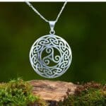 an image of a Triskelion in Celtic Knots Sterling Silver Pendant