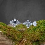 an image of a pair of Sterling Silver Honeybee Stud Earrings