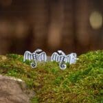 an image of a pair of Sterling Silver Dragon Stud Earrings