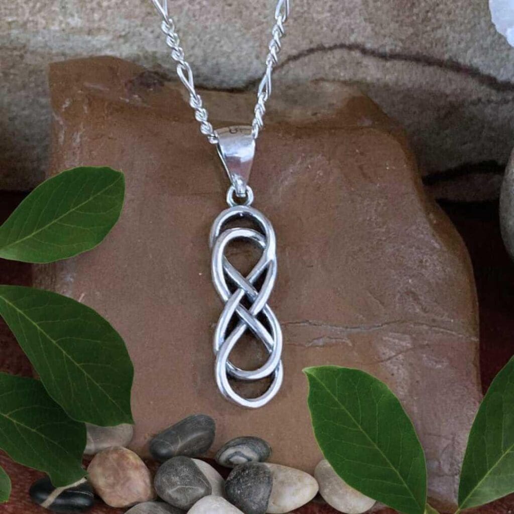 an image of a Sterling Silver Double Infinity Pendant