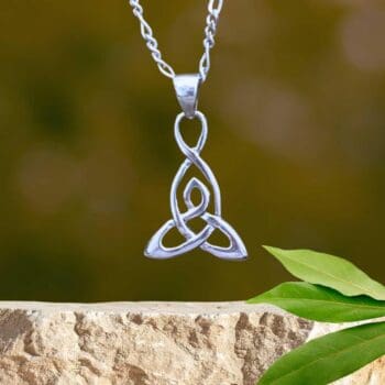 an image of a Sterling Silver Triquetra Celtic Pendant