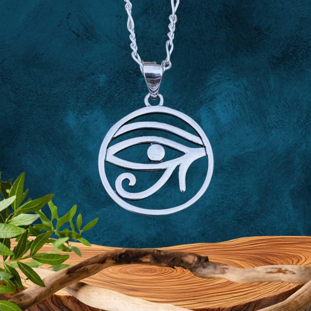 an image of a Sterling Silver Eye of Horus Pendant