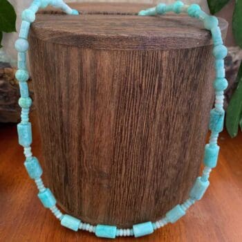 an image of a Mixed Amazonite Beaded Necklace