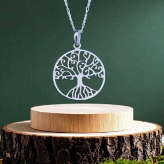 an image of a Delicate Sterling Silver Tree of Life Pendant