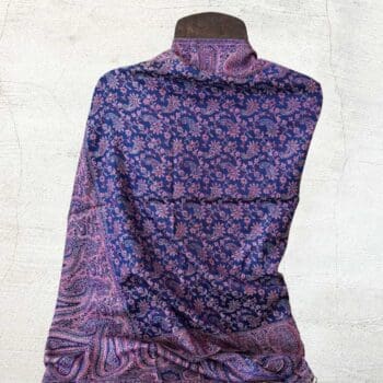 an image of a Indigo and Berry Paisley Scarf