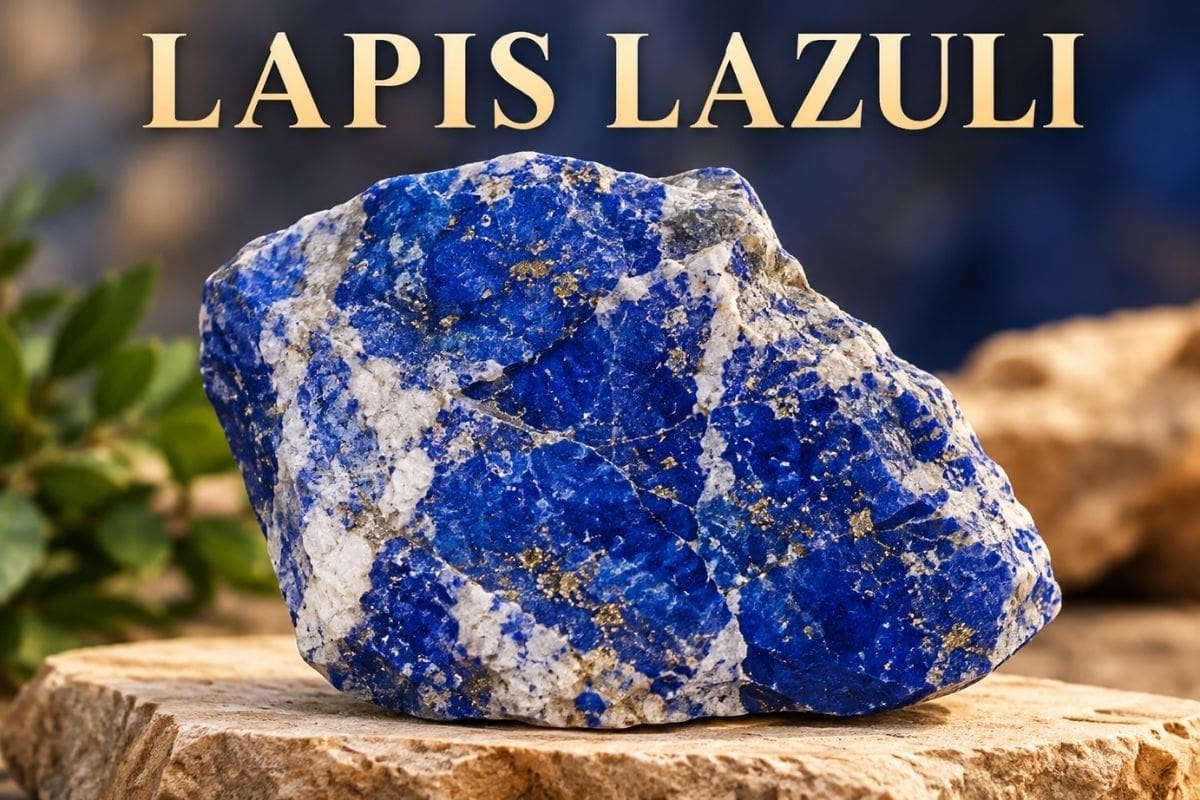 An image of a raw piece of Lapis Lazuli for our blog.